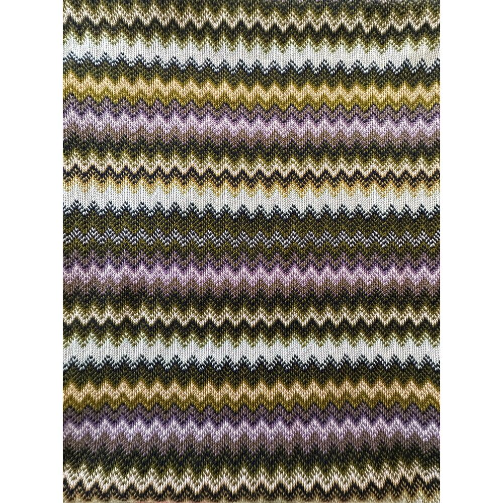 MISSONI sciarpe scarf purple 100% Wool Zigzag Fringe Made In Italy 63x13”